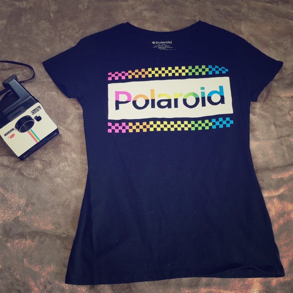 Polaroid t-shirt.